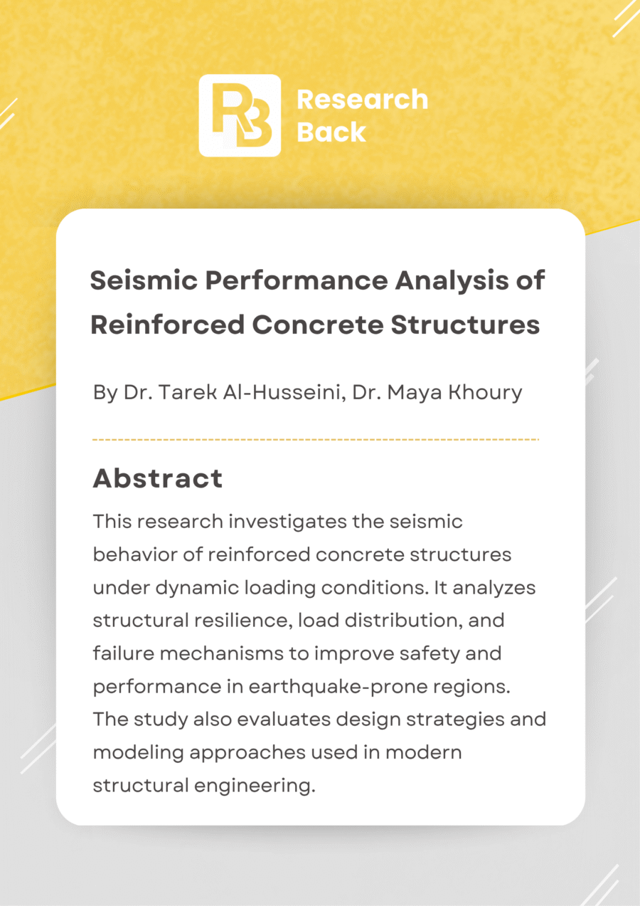 Seismic Performance Analysis of Reinforced Concrete Structures