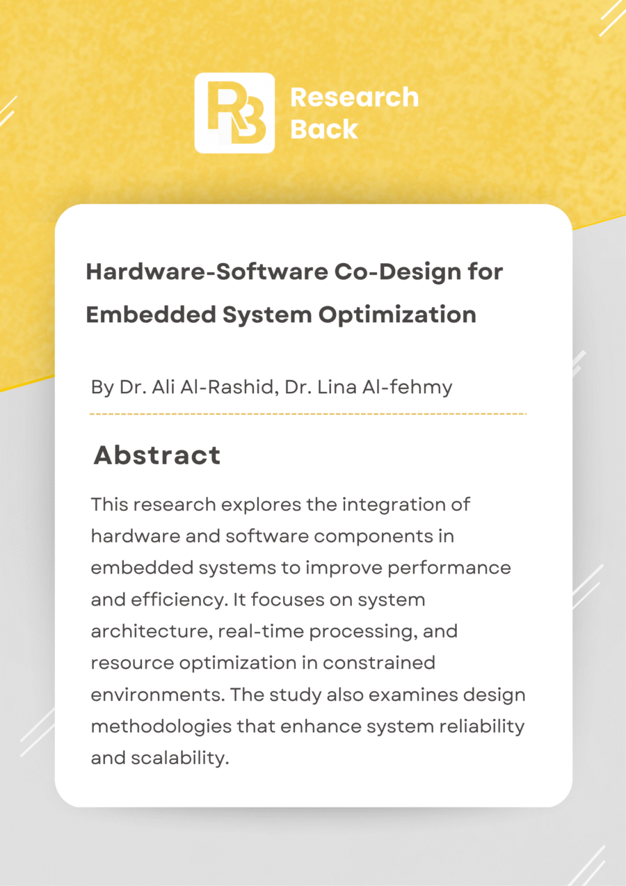 Hardware–Software Co-Design for Embedded System Optimization